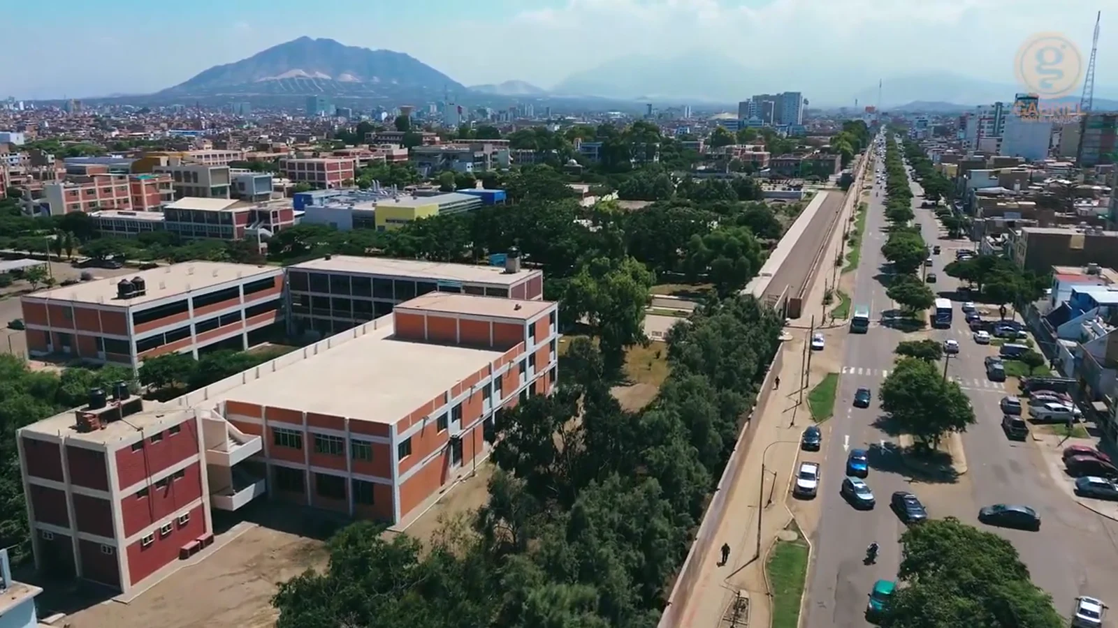 Aerial view of the National University of Trujillo campus